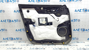 Alfa Romeo Stelvio 18-25 front right door panel, black with red leather, with wood insert, with handle, scratches
