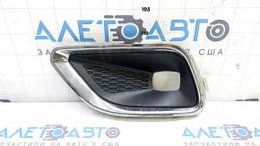 Left fog light frame for Jeep Cherokee KL 19-23 with chrome frame, sand