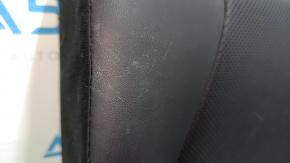 Rear row of seats, upper left part, Toyota Venza 21-24, black leather XLE, dented leather, scratches, needs cleaning