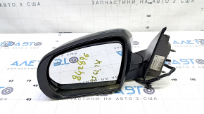 Left side mirror assembly for Jeep Cherokee KL 14-23, 7+7 pins, BSM, heated, backlit, turn signal, graphite