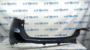 Bare rear bumper for Toyota Venza 21-24 with parking sensors, Limited, XLE, graphite, scratches, missing fragment, broken mount