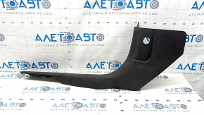 Front left door sill plate for Alfa Romeo Stelvio 18-25, black, crack in mounting, scratches