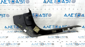 Front left door sill plate for Alfa Romeo Stelvio 18-25, black, crack in mounting, scratches
