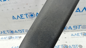Front left door sill plate for Alfa Romeo Stelvio 18-25, black, crack in mounting, scratches