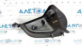Alfa Romeo Stelvio 18-20 rear left door sill trim, black, crack, crack in fastening, broken fastenings, scratches