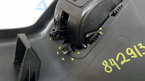 Alfa Romeo Stelvio 18-20 rear left door sill trim, black, crack, crack in fastening, broken fastenings, scratches