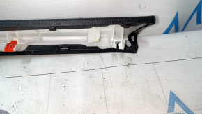 Right upper dashboard trim for Toyota Venza 21-24 with chrome, black, dented, broken mount