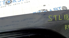 Alfa Romeo Stelvio 18-20 black lower tailgate trim, non-factory holes, scratches