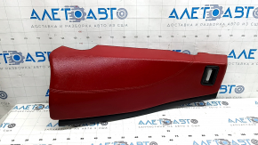 Left rear seat side panel for Alfa Romeo Stelvio 18-21, red leather, scratches, dents, broken fasteners