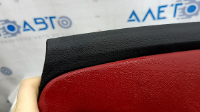 Left rear seat side panel for Alfa Romeo Stelvio 18-21, red leather, scratches, dents, broken fasteners