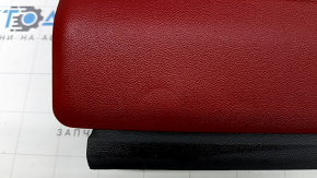 Left rear seat side panel for Alfa Romeo Stelvio 18-21, red leather, scratches, dents, broken fasteners