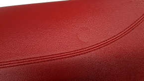 Left rear seat side panel for Alfa Romeo Stelvio 18-21, red leather, scratches, dents, broken fasteners