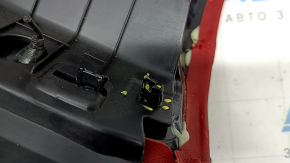Left rear seat side panel for Alfa Romeo Stelvio 18-21, red leather, scratches, dents, broken fasteners