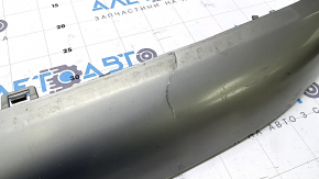 Jeep Cherokee KL 19-22 front bumper lower trim, silver, scratches, cracked