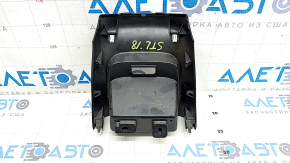 Alfa Romeo Stelvio 18-22 rear lower center console trim, black, scratches