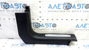 Jeep Cherokee KL 16-22 front right door sill trim, black with chrome, scratches, worn