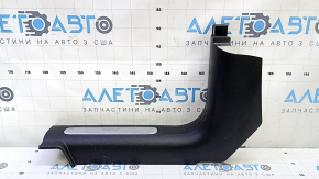 Jeep Cherokee KL 16-22 front left door sill trim, black with chrome, scratches, worn