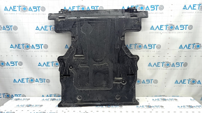 Mercedes W167 GLE 350 450 20-24 front engine guard, 2 parts, broken fasteners, cracks