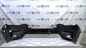 Jeep Cherokee KL 19-23 front bumper, bare upper part, for parking sensors, graphite, cracked