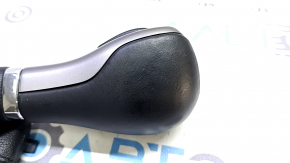 Jeep Cherokee KL 19-21 gear knob, black, leather, worn