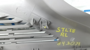 Upper left rear pillar trim for Alfa Romeo Stelvio 18-22, dark gray, broken mount, cracks in mounts, scratches