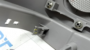 Upper left rear pillar trim for Alfa Romeo Stelvio 18-22, dark gray, broken mount, cracks in mounts, scratches