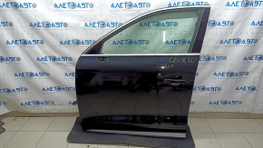 Front left door assembly for an Audi Q5 80A 18-24 keyless, black LY9B, dents, scratches on the molding