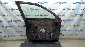 Front left door assembly for an Audi Q5 80A 18-24 keyless, black LY9B, dents, scratches on the molding