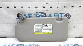 Right visor Nissan Rogue Sport 17-22 without sunroof with backlight
