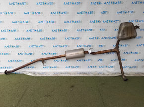Exhaust pipe with rear barrel Honda CRV 17-19 1.5 AWD under chrome tip, crushed