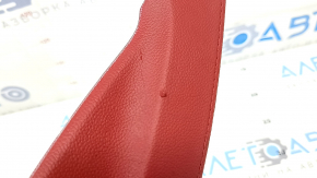 Alfa Romeo Stelvio 18-21 center console trim, upper right, red leather, scratches