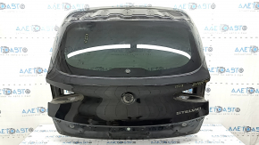 Alfa Romeo Stelvio 18-25 aluminum trunk door with glass, tinted, black PXL, scratch on glass