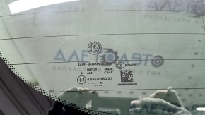 Alfa Romeo Stelvio 18-25 aluminum trunk door with glass, tinted, black PXL, scratch on glass