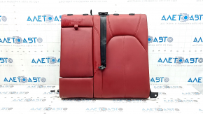 Alfa Romeo Stelvio 18-21 red leather rear seat back, 2nd row, left, with seat belt and armrest, scratches, needs cleaning