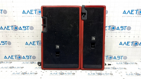 Alfa Romeo Stelvio 18-21 red leather rear seat back, 2nd row, left, with seat belt and armrest, scratches, needs cleaning