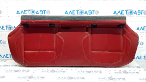 Alfa Romeo Stelvio 2nd row rear seat cushion, red leather, dents, scratches, needs cleaning