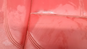 Alfa Romeo Stelvio 2nd row rear seat cushion, red leather, dents, scratches, needs cleaning