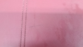 Alfa Romeo Stelvio 2nd row rear seat cushion, red leather, dents, scratches, needs cleaning