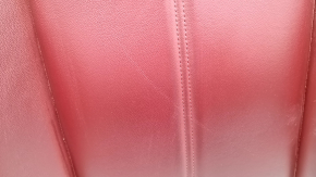 Alfa Romeo Stelvio 18-21 driver's seat back upholstery, red leather, dents, scratches, needs cleaning