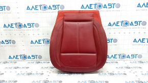 Alfa Romeo Stelvio 18-21 driver's seat upholstery, red leather, dents, scratches, needs cleaning