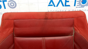 Alfa Romeo Stelvio 18-21 driver's seat upholstery, red leather, dents, scratches, needs cleaning