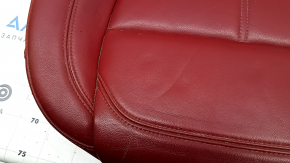 Alfa Romeo Stelvio 18-21 driver's seat upholstery, red leather, dents, scratches, needs cleaning