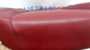 Alfa Romeo Stelvio 18-21 driver's seat upholstery, red leather, dents, scratches, needs cleaning
