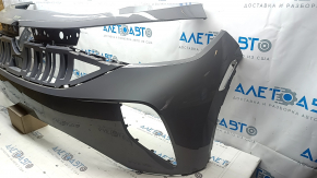 Front bare bumper for Volkswagen ID.4 21-22 with frame, gray LA7C, painted, scratches, chips, screw holes