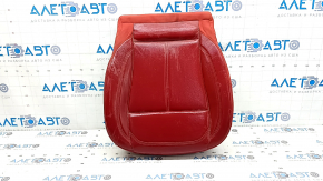 Alfa Romeo Stelvio 18-21 passenger seat cushion upholstery, red leather, with passenger presence sensor, dents, scratches, needs cleaning,