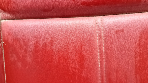 Alfa Romeo Stelvio 18-21 passenger seat cushion upholstery, red leather, with passenger presence sensor, dents, scratches, needs cleaning,