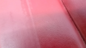 Alfa Romeo Stelvio 18-21 passenger seat cushion upholstery, red leather, with passenger presence sensor, dents, scratches, needs cleaning,