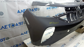 Front bare bumper for Volkswagen ID.4 21-22 with frame, gray LA7C, painted, scratches, chips, screw holes