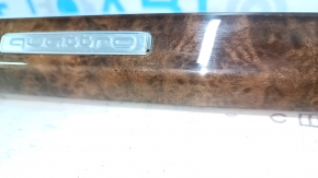 Right front panel inserts for Audi Q5 80A 18-24, walnut root wood, scratches