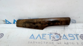 Left front panel inserts for Audi Q5 80A 18-24, walnut root wood, scratches